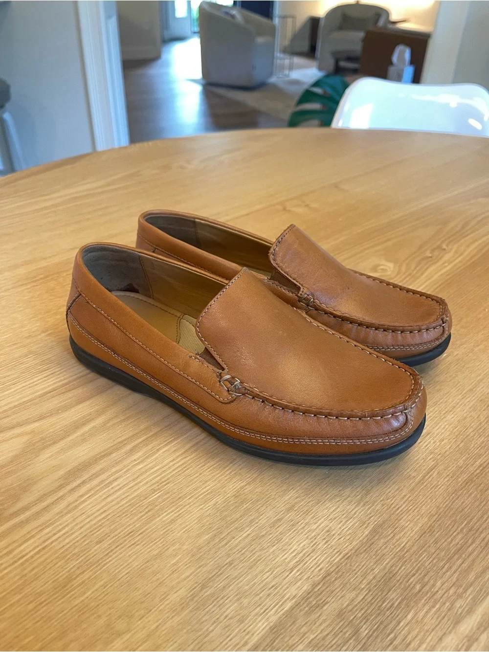 Boys' Johnston & Murphy Locklin Leather Venetian Loafers (Youth) 4